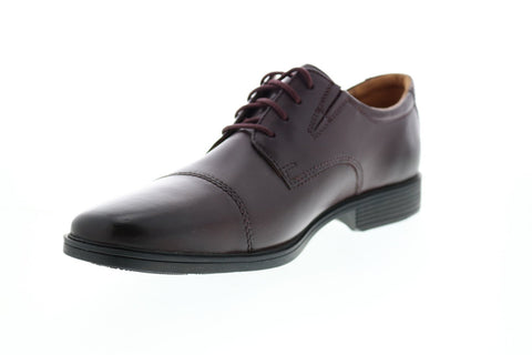 Clarks Tilden Cap 26138388 Mens Red Oxfords & Lace Ups Cap Toe Shoes