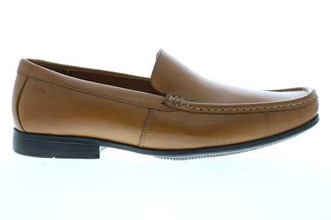 Clarks Claude Plain 26138650 Mens Brown Loafers & Slip Ons Casual Shoes