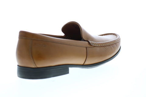 Clarks Claude Plain 26138650 Mens Brown Loafers & Slip Ons Casual Shoes