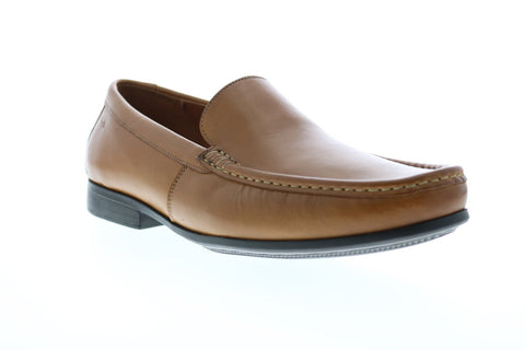 Clarks Claude Plain 26138650 Mens Brown Wide Loafers & Slip Ons Penny Shoes