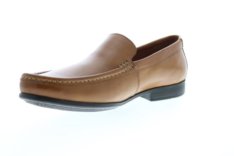 Clarks Claude Plain 26138650 Mens Brown Wide Loafers & Slip Ons Penny Shoes