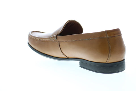 Clarks Claude Plain 26138650 Mens Brown Wide Loafers & Slip Ons Penny Shoes