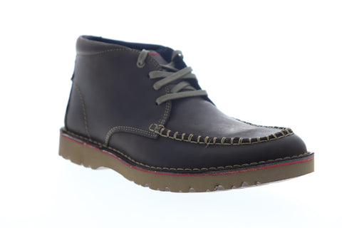 Clarks Vargo Apron 26138813 Mens Brown Leather Lace Up Chukkas Boots