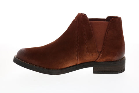 Clarks Demi Beat 26138867 Womens Brown Suede Ankle & Booties Boots