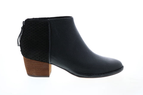 Clarks Spiced Ruby 26139159 Womens Black Leather Ankle & Booties Boots