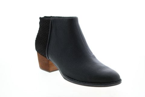 Clarks Spiced Ruby 26139159 Womens Black Leather Ankle & Booties Boots