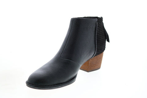 Clarks Spiced Ruby 26139159 Womens Black Leather Ankle & Booties Boots