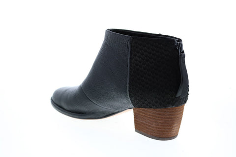 Clarks Spiced Ruby 26139159 Womens Black Leather Ankle & Booties Boots