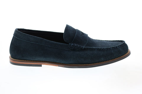 Clarks Whitley Free 26139611 Mens Blue Penny Loafers & Slip Ons Shoes 