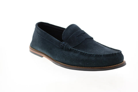 Clarks Whitley Free 26139611 Mens Blue Penny Loafers & Slip Ons Shoes 
