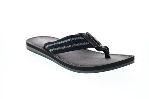 Clarks Lacono Post 26139852 Mens Gray Canvas Flip-Flops Sandals Shoes