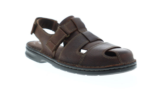 Clarks Malone Cove 26139871 Mens Brown Leather Strap Sport Sandals Shoes