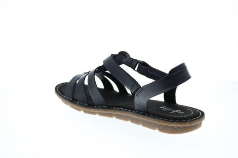 Clarks Blake Jewel 26139898 Womens Black Wide Slingback Sandals Shoes