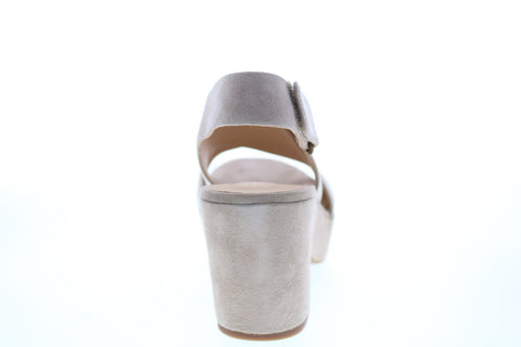 Clarks Maritsa Lara 26140120 Womens Beige Suede Slingback Sandals Shoes