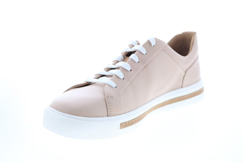 Clarks Un Maui Lace 26140167 Womens Pink Leather Lifestyle Sneakers Shoes