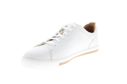 Clarks Un Maui Lace 26140168 Womens White Leather Lifestyle Sneakers Shoes