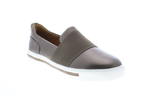 Clarks Un Maui Step 26140171 Womens Gray Leather Lifestyle Sneakers Shoes