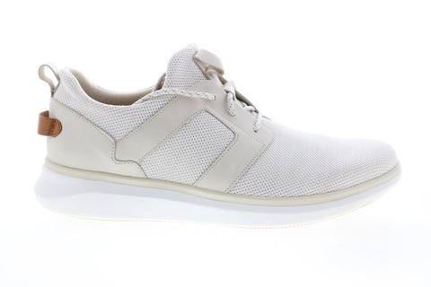 Clarks Un Globe Lace 26140181 Mens Beige Canvas Lifestyle Sneakers Shoes