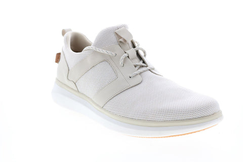 Clarks Un Globe Lace 26140181 Mens Beige Canvas Lifestyle Sneakers Shoes