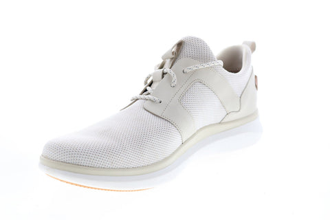 Clarks Un Globe Lace 26140181 Mens Beige Canvas Lifestyle Sneakers Shoes