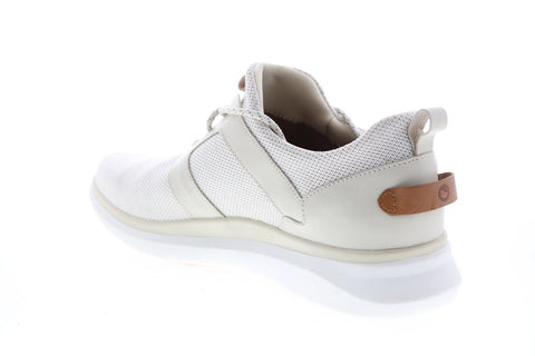 Clarks Un Globe Lace 26140181 Mens Beige Canvas Lifestyle Sneakers Shoes