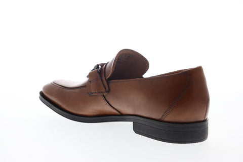 Clarks Gilman Bit 26140236 Mens Brown Leather Low Top Penny Loafers Shoes