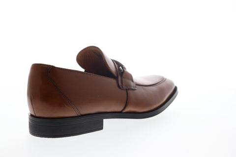 Clarks Gilman Bit 26140236 Mens Brown Leather Low Top Penny Loafers Shoes
