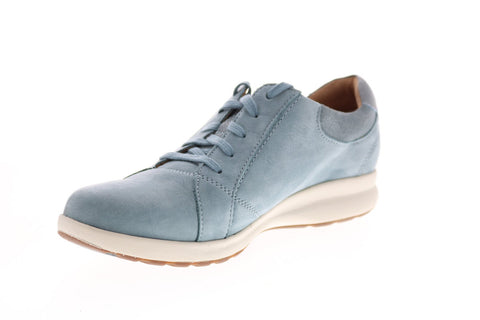 Clarks Un Adorn Lace 26140244 Womens Blue Gray Lifestyle Sneakers Shoes