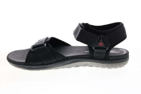 Clarks Step Beat Sun 26140269 Mens Black Canvas Sport Sandals Sandals Shoes 
