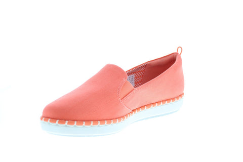 Clarks Step Glow Slip 26140307 Womens Orange Lifestyle Sneakers Shoes