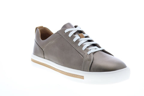 Clarks Un Maui Lace 26140362 Womens Gray Leather Lifestyle Sneakers Shoes
