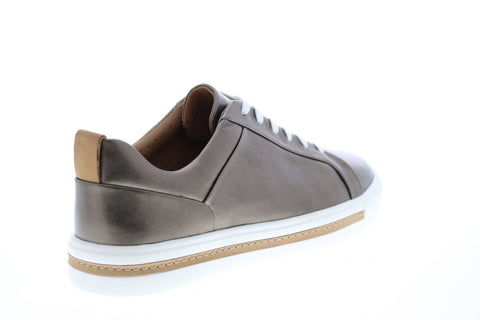 Clarks Un Maui Lace 26140362 Womens Gray Leather Lifestyle Sneakers Shoes