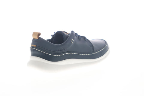 Clarks Cloud Blaze 26140508 Little Kids Blue Leather Lifestyle Sneakers Shoes