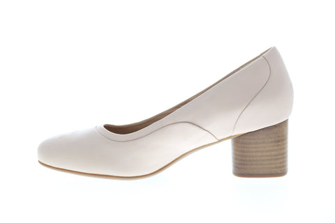 Clarks Un Cosmo Step 26140965 Womens Pink Leather Slip On Pumps Heels Shoes