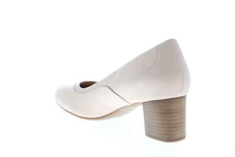 Clarks Un Cosmo Step 26140965 Womens Pink Leather Slip On Pumps Heels Shoes