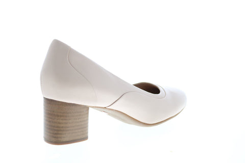 Clarks Un Cosmo Step 26140965 Womens Pink Leather Slip On Pumps Heels Shoes