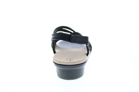 Clarks Loomis Cassey 26140966 Womens Black Leather Slingback Sandals Shoes