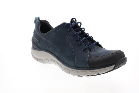 Clarks Wave Go 26140972 Womens Blue Wide Nubuck Lifestyle Sneakers Shoes