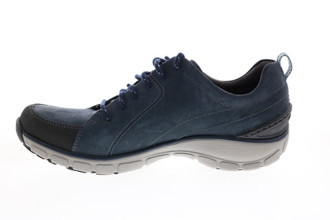 Clarks Wave Go 26140972 Womens Blue Wide Nubuck Lifestyle Sneakers Shoes