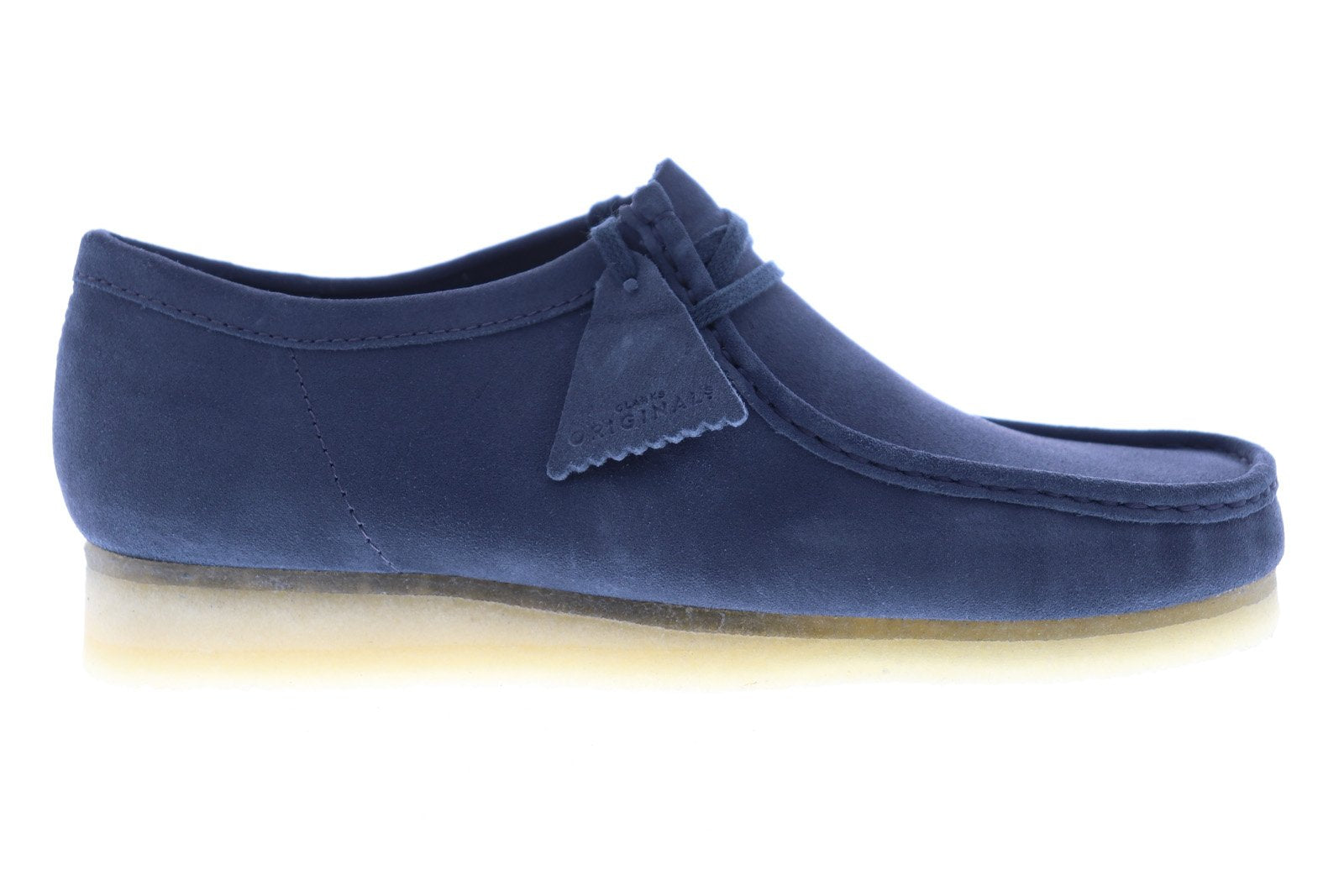 Clarks Wallabee 26140975 Mens Blue Suede Oxfords Lace Ups Casual - Main Image