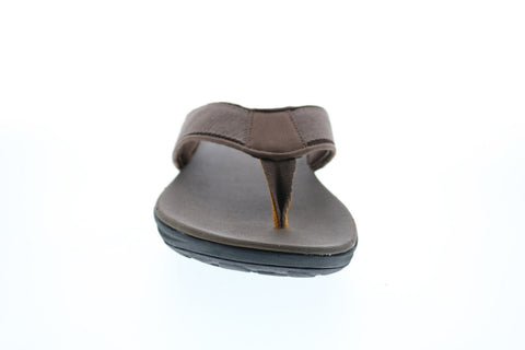 Clarks Step Beat Dune 26141018 Mens Brown Canvas Flip-Flops Sandals Shoes