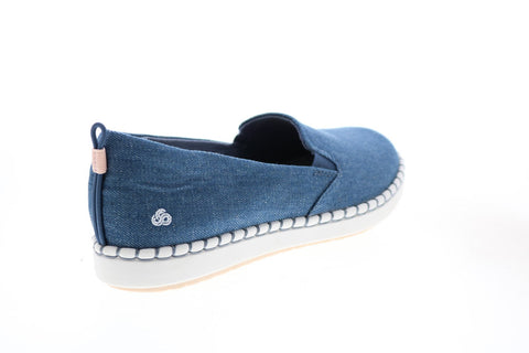 Clarks Step Glow Slip 26141063 Womens Blue Canvas Lifestyle Sneakers Shoes
