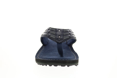 Clarks Fenner Shore 26141152 Womens Blue Synthetic Flip-Flops Sandals Shoes