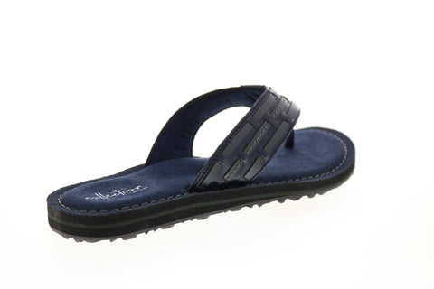 Clarks Fenner Shore 26141152 Womens Blue Synthetic Flip-Flops Sandals Shoes