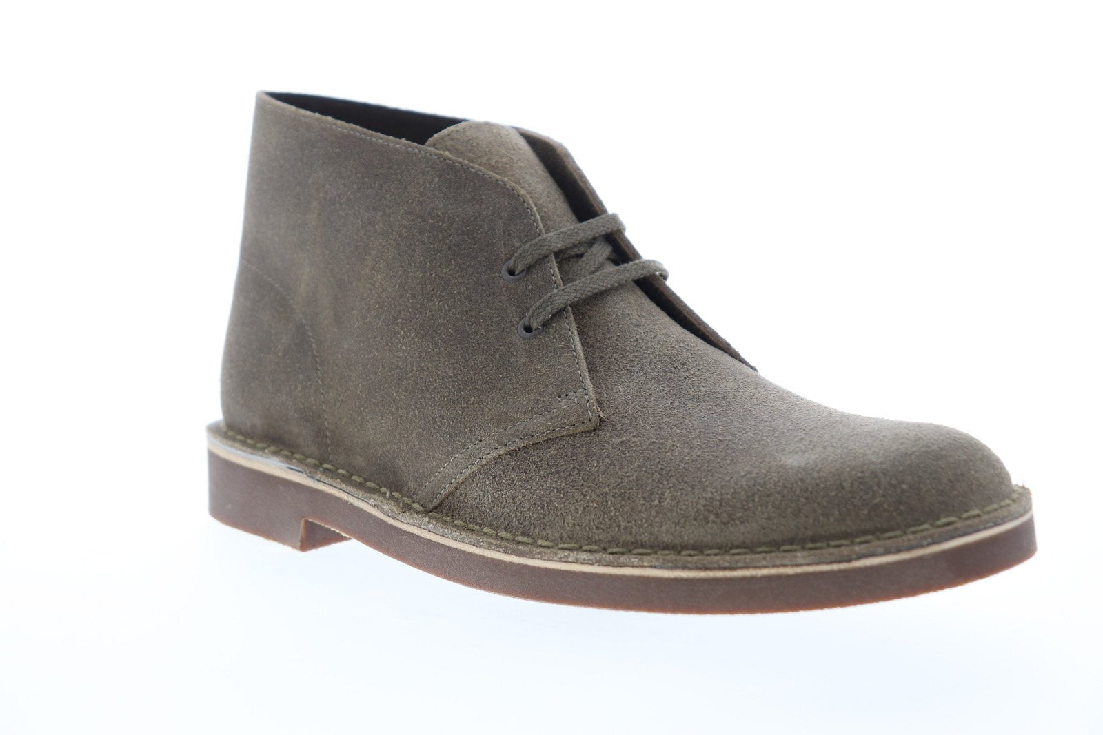 Clarks Bushacre II gray suede chukka boot Clarks mens Bushacre 2 Chukka Boot, Taupe Distressed Su  main image 4
