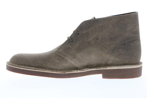 Clarks Bushacre 2 26141154 Mens Gray Suede Lace Up Desert Boots Shoes