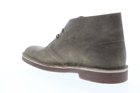 Clarks Bushacre 2 26141154 Mens Gray Suede Lace Up Desert Boots Shoes