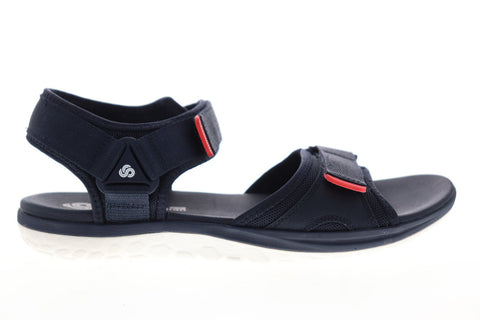 Clarks Step Beat Sun 26141463 Mens Blue Canvas Sport Sandals Strap Sandals Shoes