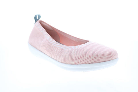Clarks Ayla Paige 26141471 Womens Pink Wide Canvas Slip On Ballet Flats Shoes