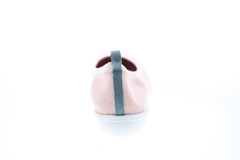 Clarks Ayla Paige 26141471 Womens Pink Wide Canvas Slip On Ballet Flats Shoes